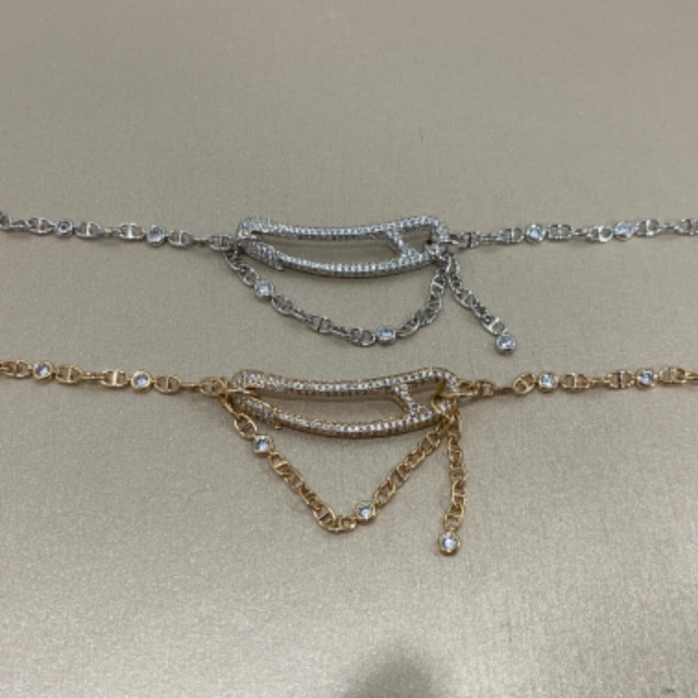HERMES CHAINE DANCRE PUNK BRACELET SILVER