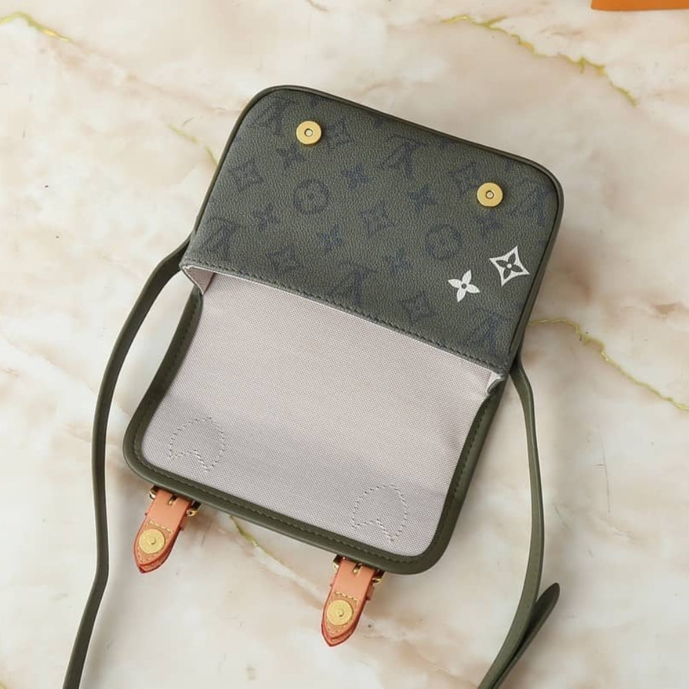 Louis Vuitton Satchel Wearable Wallet Khaki 19Cm M26969