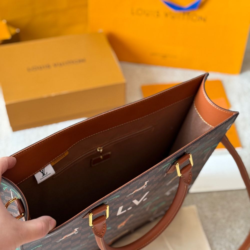 Louis Vuitton Sac Plat x The Darjeeling Limited Damier Brown 40Cm
