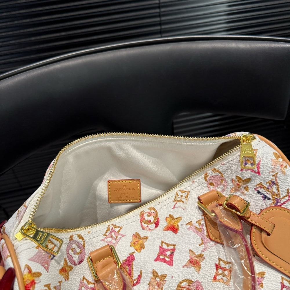 Louis Vuitton Aquarelle Watercolor Speedy 35 White 30Cm