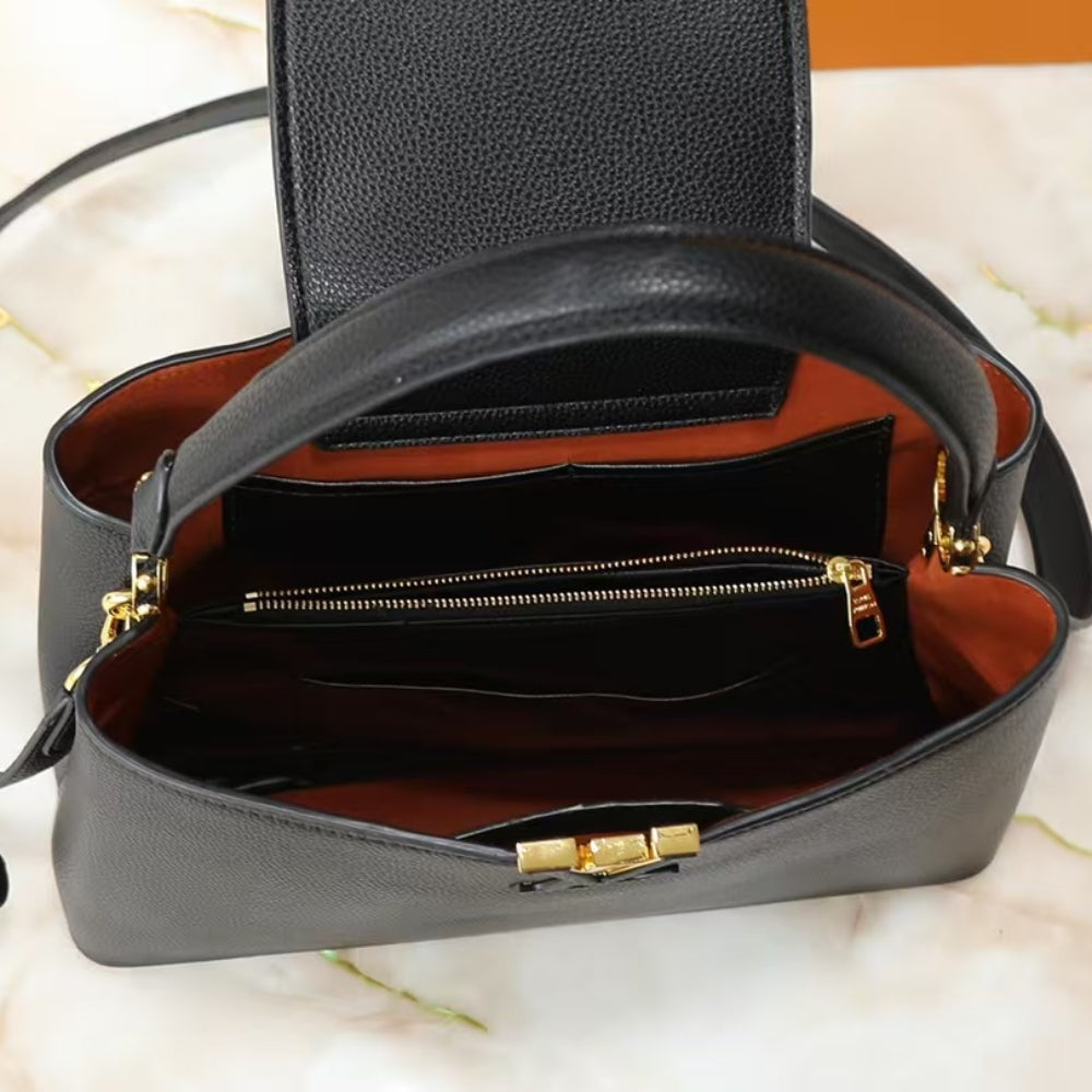Louis Vuitton Capucines MM Souple Black 33Cm M14370
