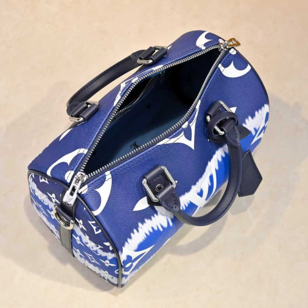 Louis Vuitton Speedy Bandouliere 30 Monogram Escale Canvas Blue 25cm