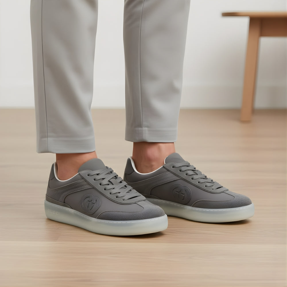 Gucci Men G75 Sneaker Grey Suede