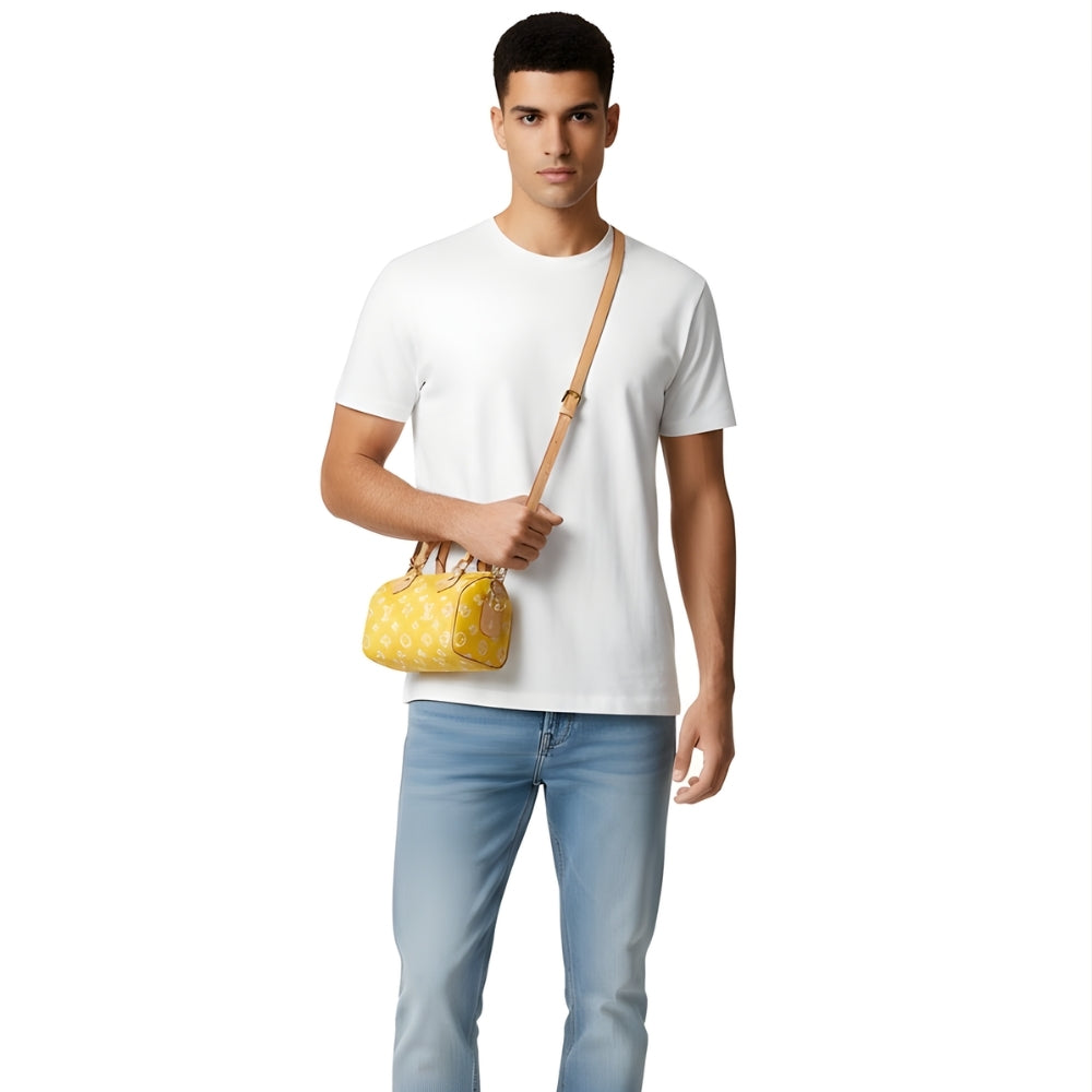 Louis Vuitton Nano Speedy Yellow 16Cm