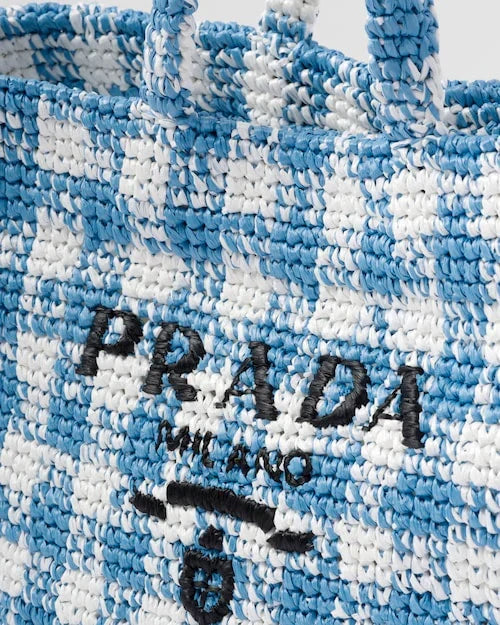 PRADA Large crochet tote bag