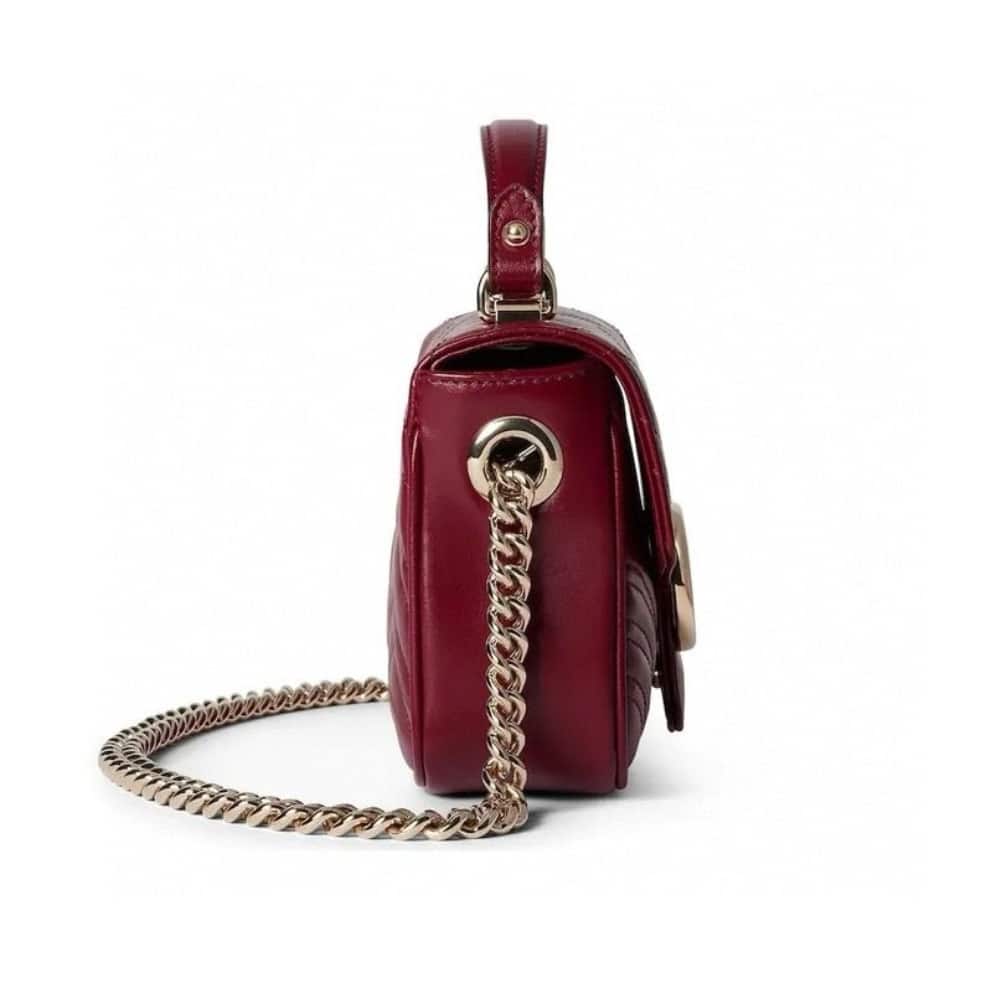 Gucci GG Marmont Mini Top Handle Bag Red 17Cm 811238 AAECK 6207