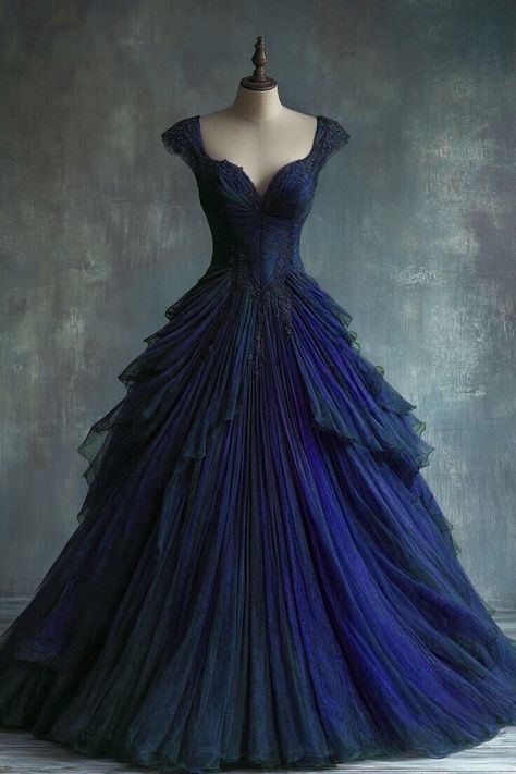 Vintage Ball Gown Sweetheart Tulle Long Prom Dress, Party Dress, Evening Dress GG2424