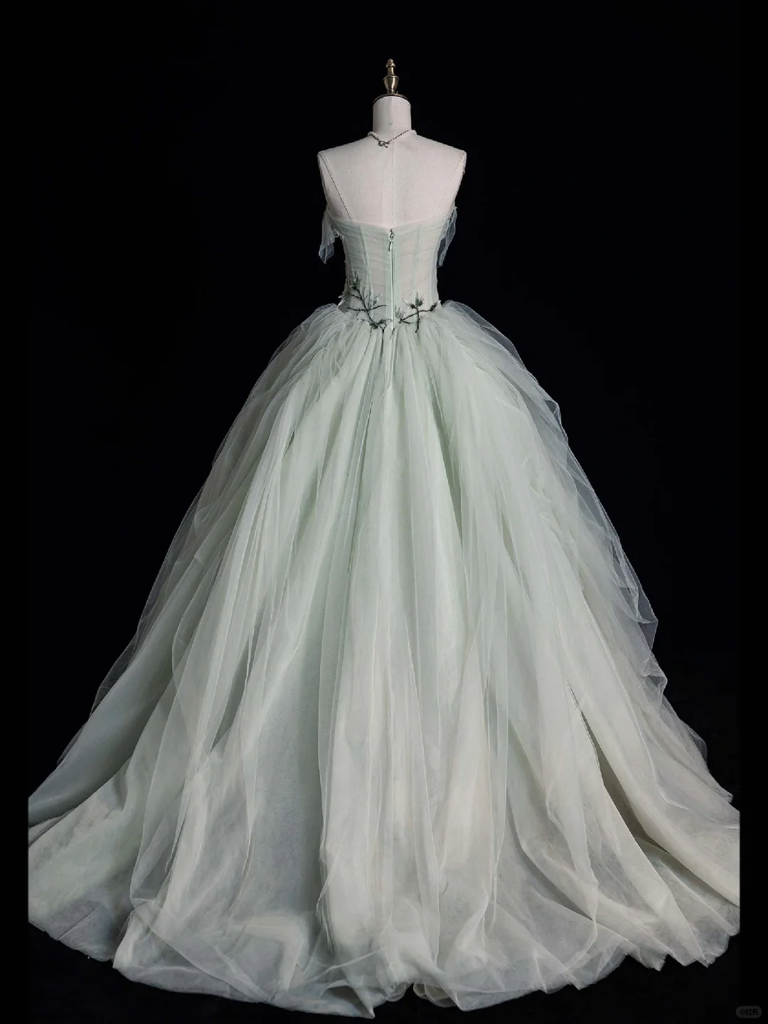 Lovely Ball Gown Strapless Tulle Appplique Long Prom Dress, Party Dress, Evening Dress GG2885