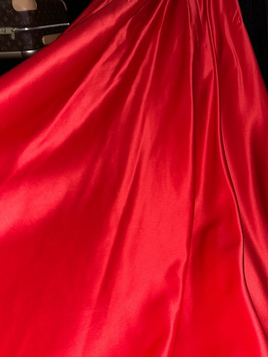 Simple Sweetheart Red Prom Dress Satin A-Line Evening Dress GG6179
