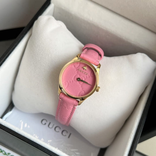 Gucci G Timeless Watch Pink Dial 27Mm