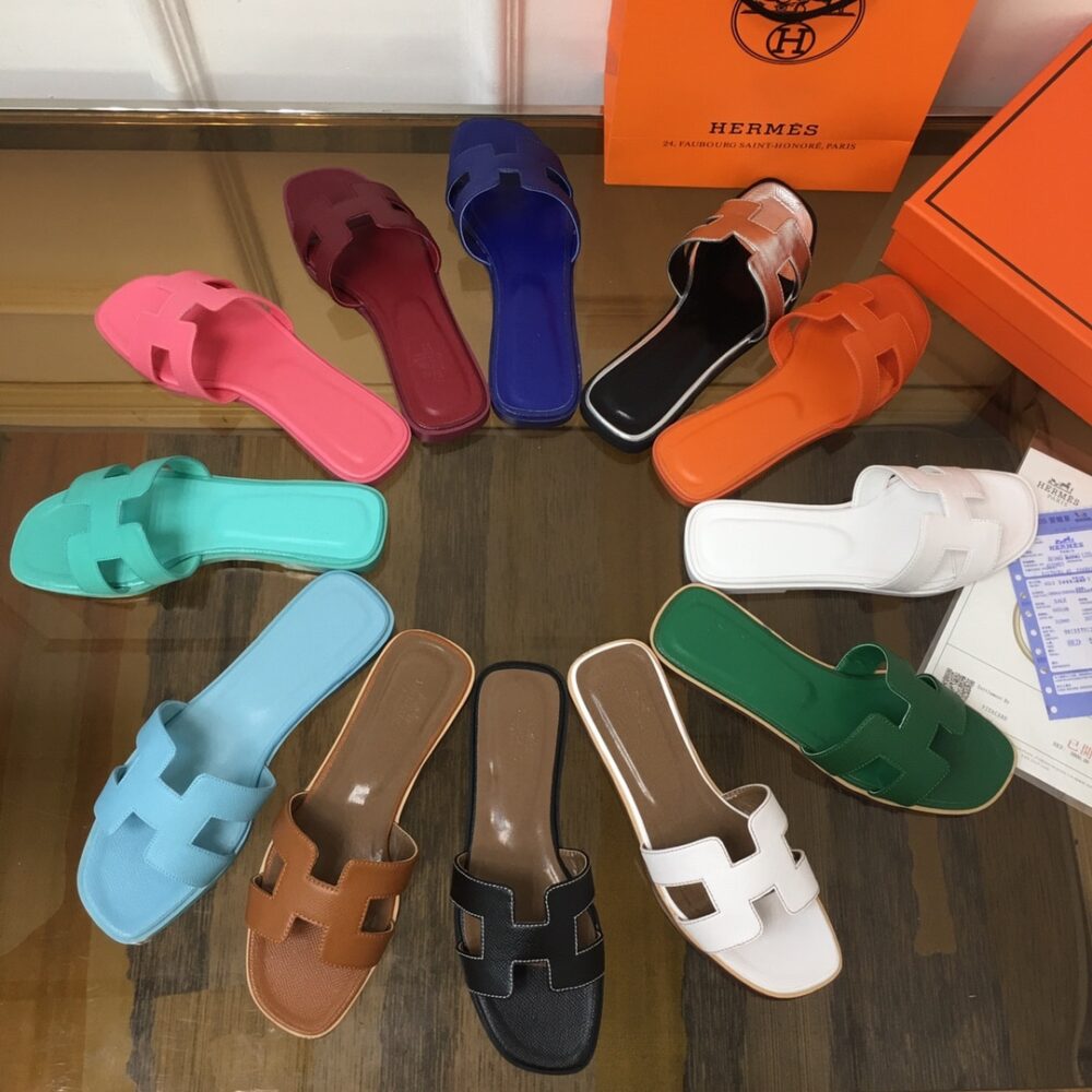 Hermes Oran Sandal Black H021056Z 01