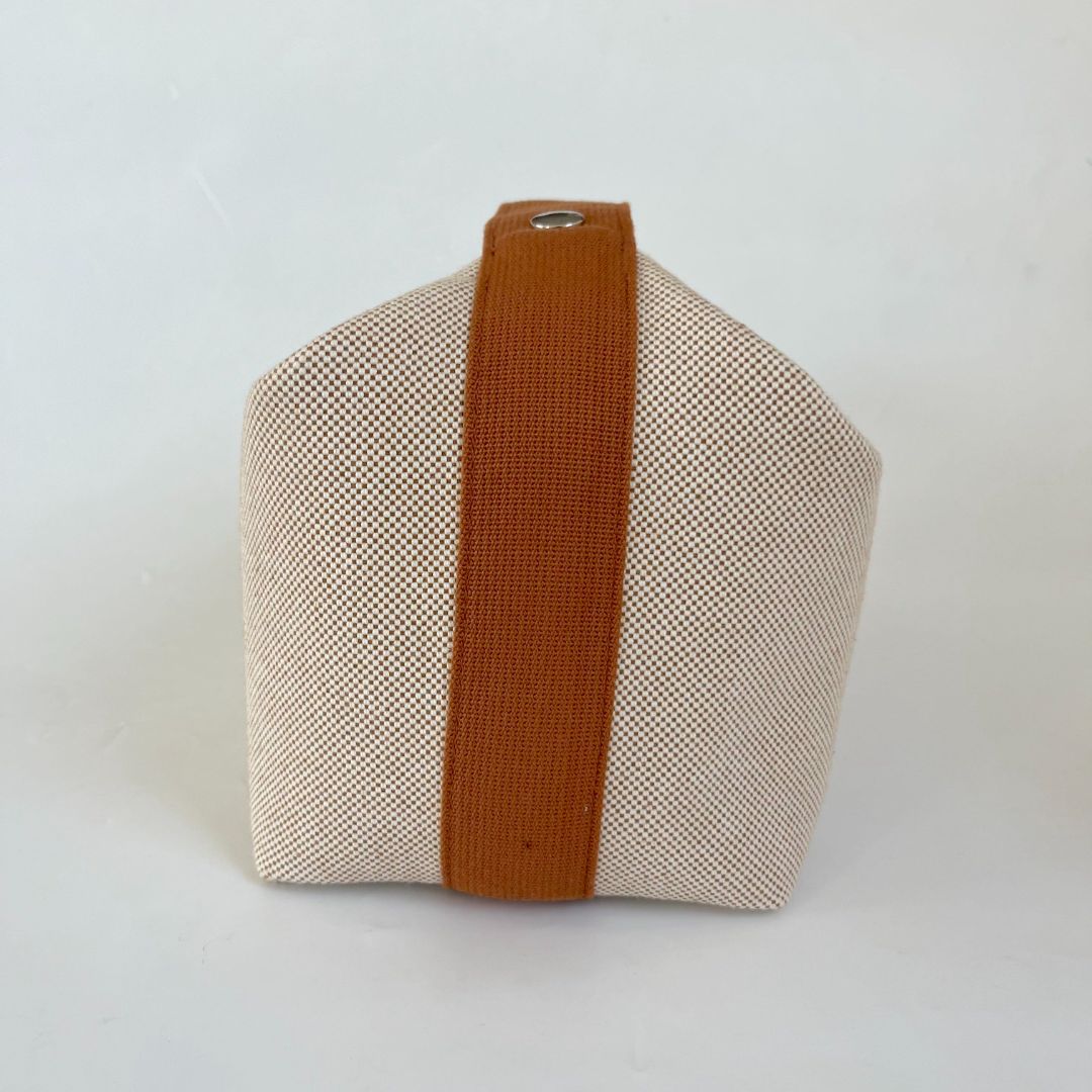 Hermès Bride-a-Brac GM Toile H cotton Natural pouch hand bag