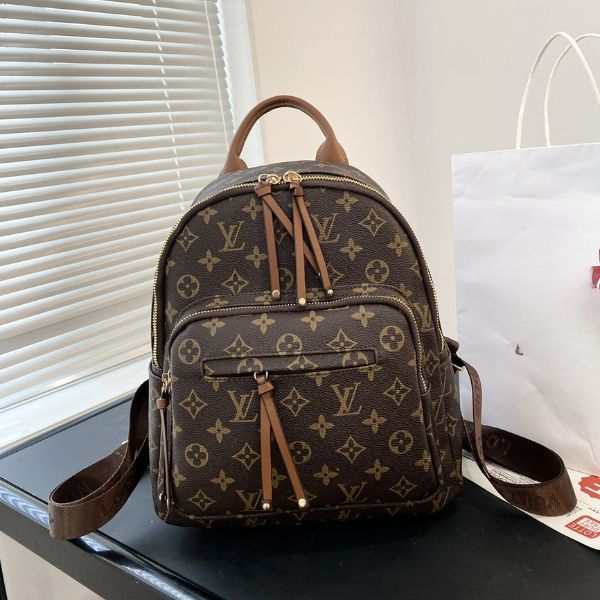 LOUIS VUITTON BACKPACK MONOGRAM DARK BROWN 31CM
