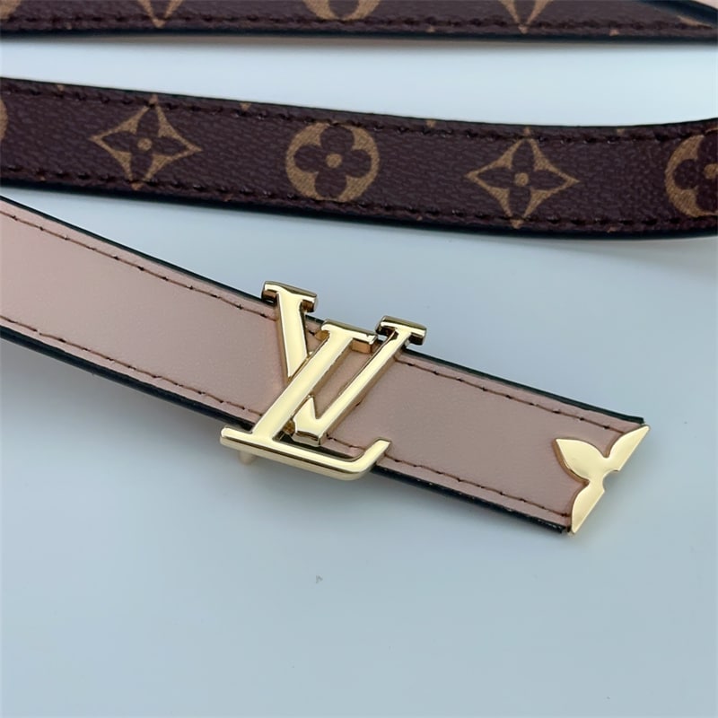 LOUIS VUITTON PRETTY LV DOUBLE SIDED BELT BEIGE 20MM