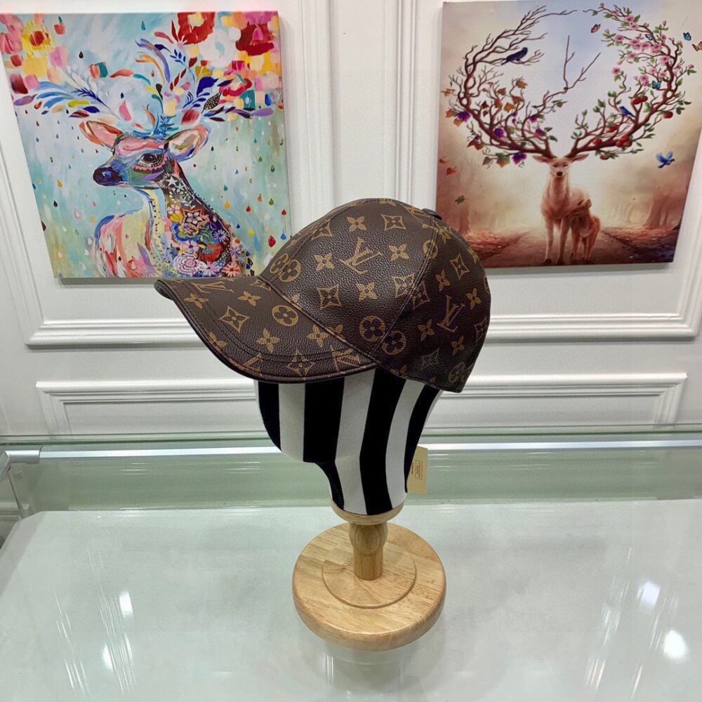 Louis Vuitton Monogram Coated Canvas Cap Brown