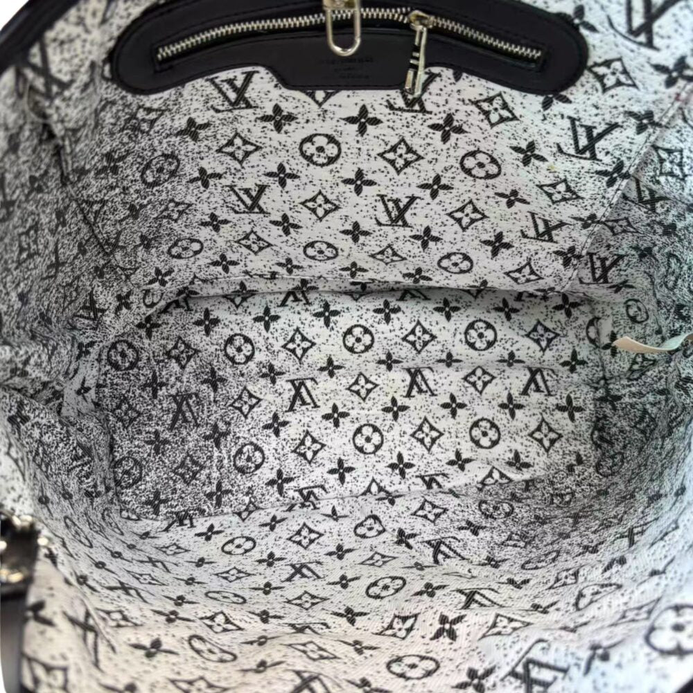 Louis Vuitton Neverfull MM Monogram Jacquard Denim Totes Bag Grey 31cm M21465