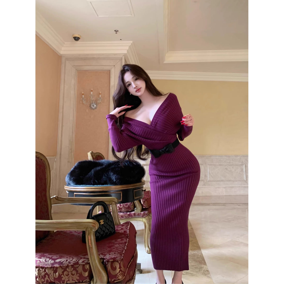 New women's dress 12195