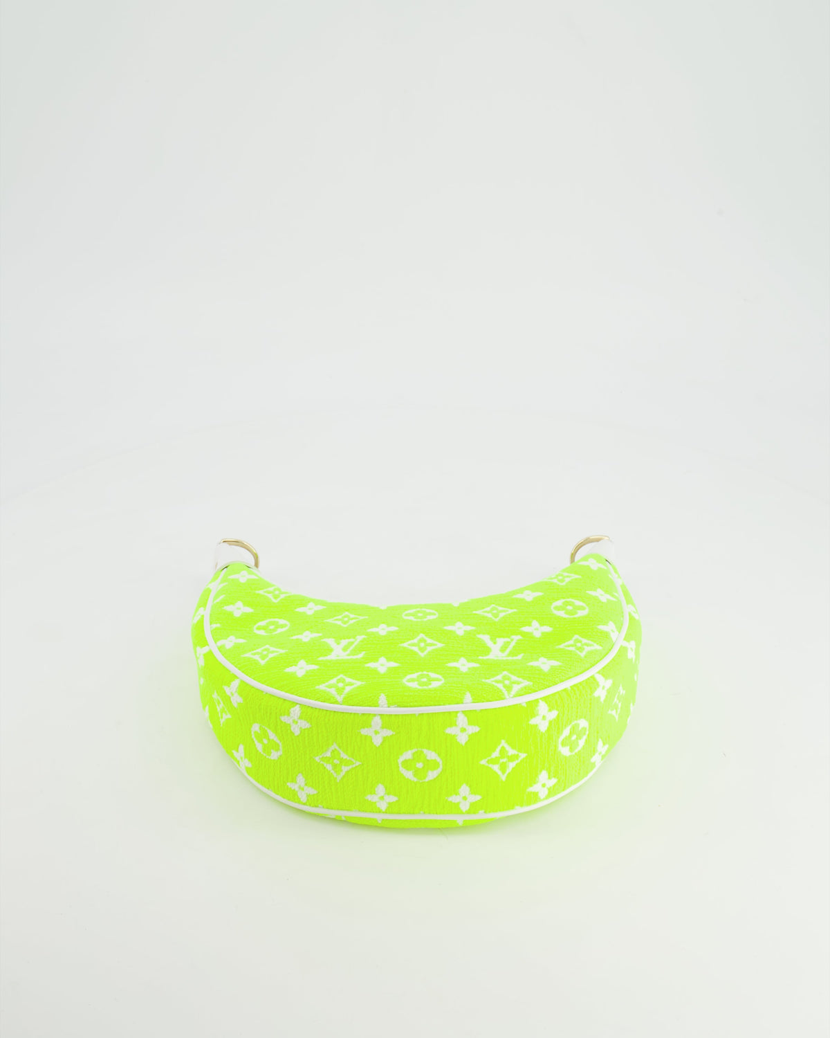 *HOT* Louis Vuitton Neon Yellow Jacquard Monogram Loop Bag with Champagne Gold Hardware
