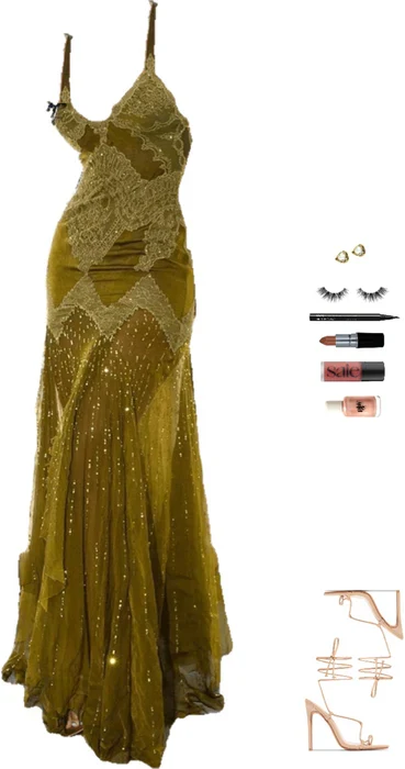 Green beaded sexy mermaid spaghetti straps long lace ball gown evening dress gh2995
