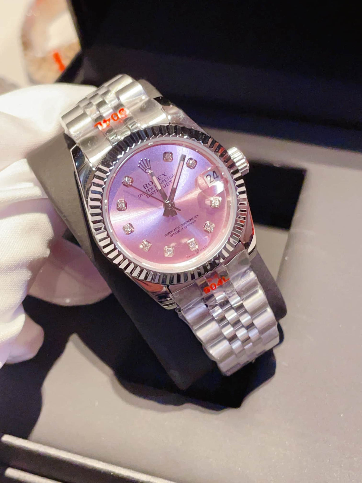 Rolex Datejust Pink Dail 31Mm