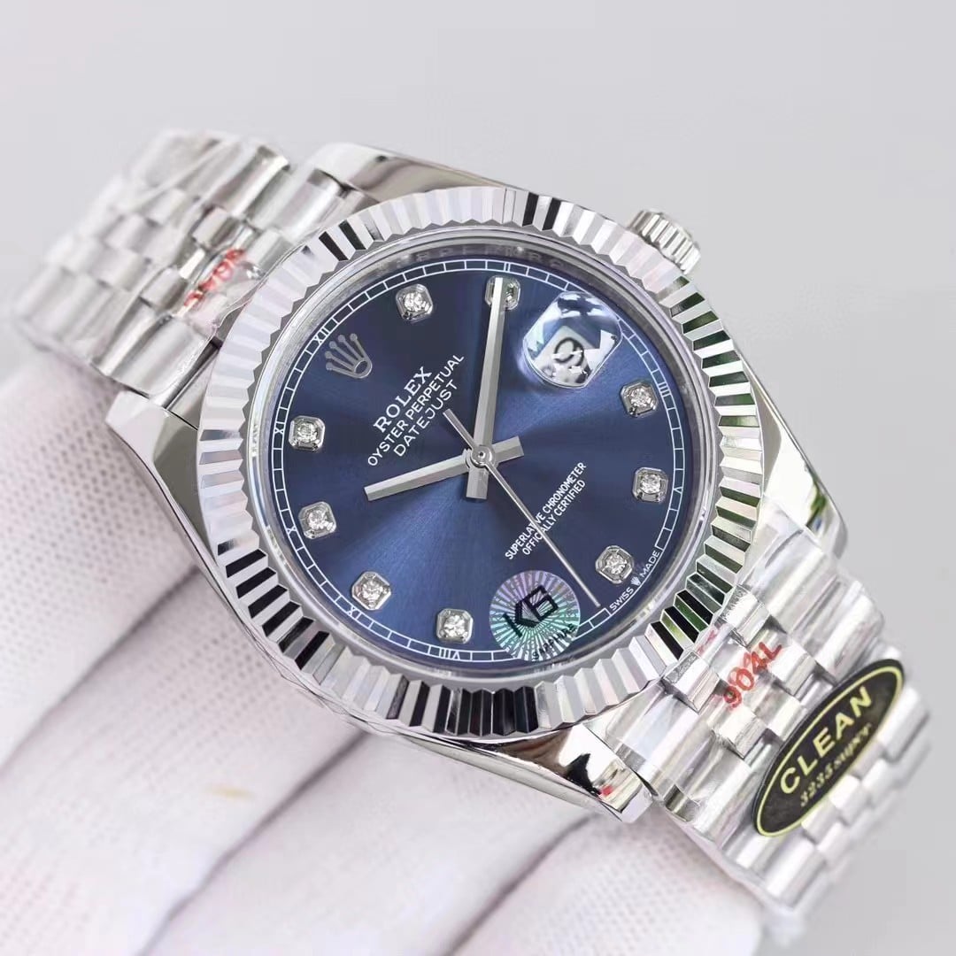 Rolex Datejust Navy Blue Watch 41Mm