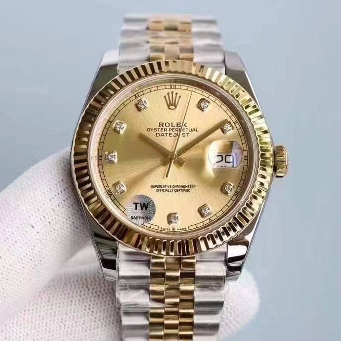 Rolex Datejust Gold Watch 41Mm