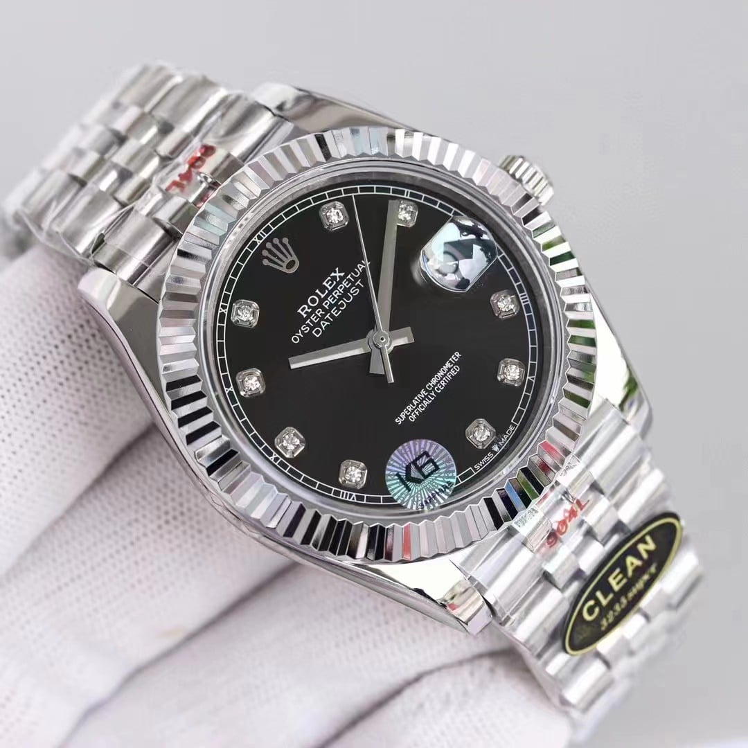 Rolex Datejust Black Watch 41Mm