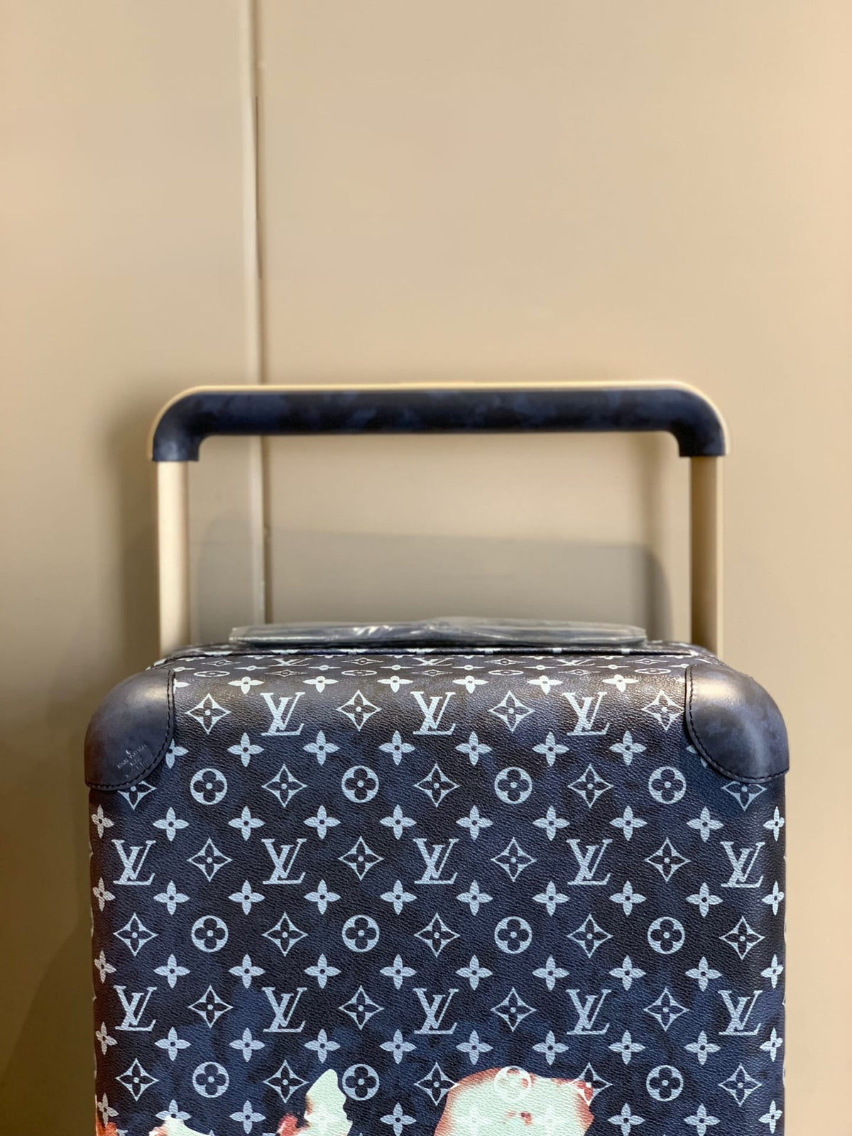 Louis Vuitton Horizon 55 Suitcase Monogram Bleach Coated Canvas Ink Blue 55Cm M10289