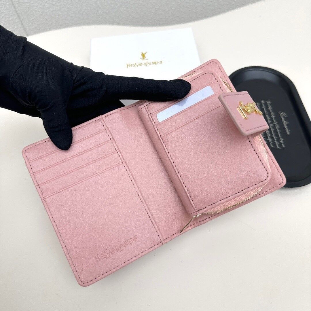 YSL MATELASSÉ WALLET NEW