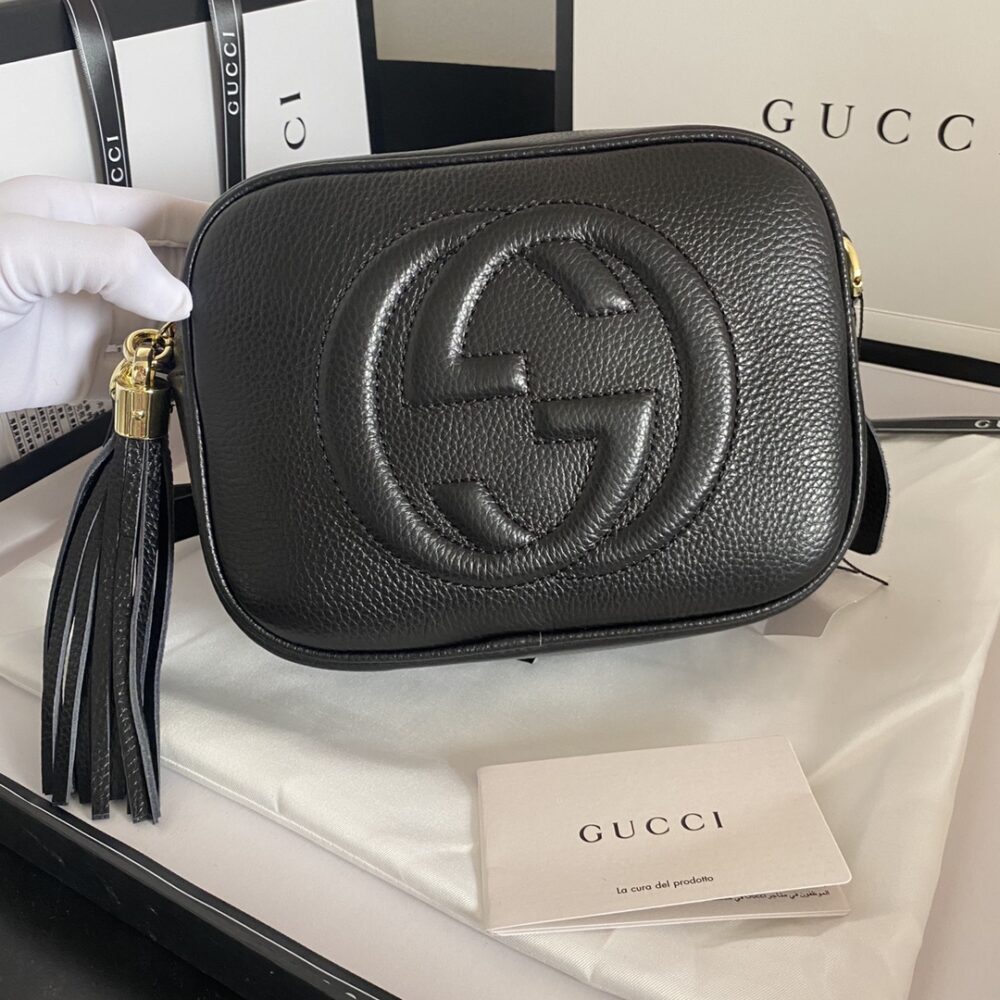 Gucci Soho Small Disco Bag Black 21Cm 308364 A7M0G 1000