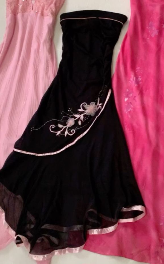 Black Fashion Dresses Birthday Prom Gowns