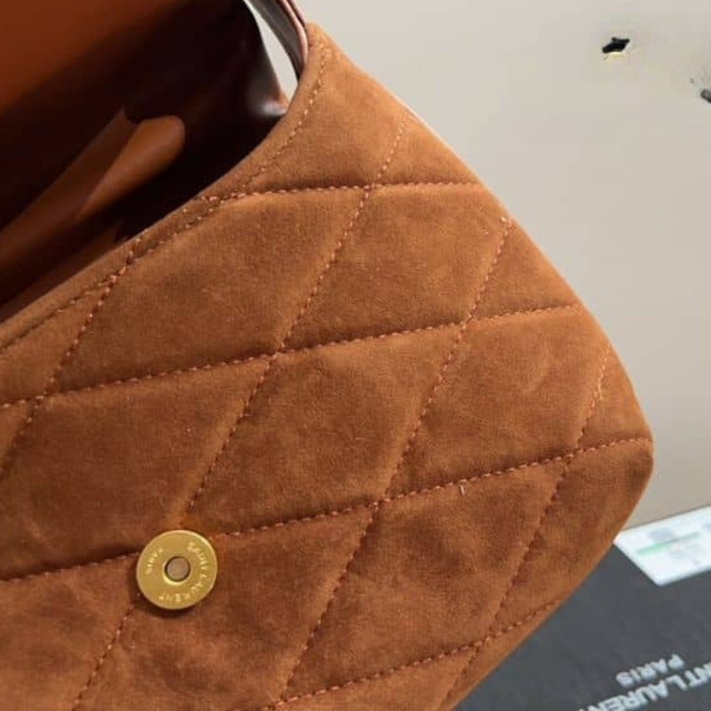 Saint Laurent Le 5 À 7 Hobo Bag Brown 27Cm