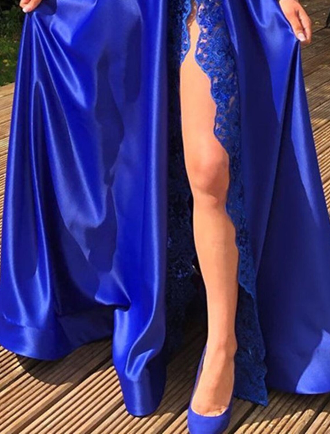 A-Line Prom Dresses Sexy Dress Party Wear Wedding Guest Floor Length Long Sleeve One Shoulder Charmeuse with Slit Appliques 2026