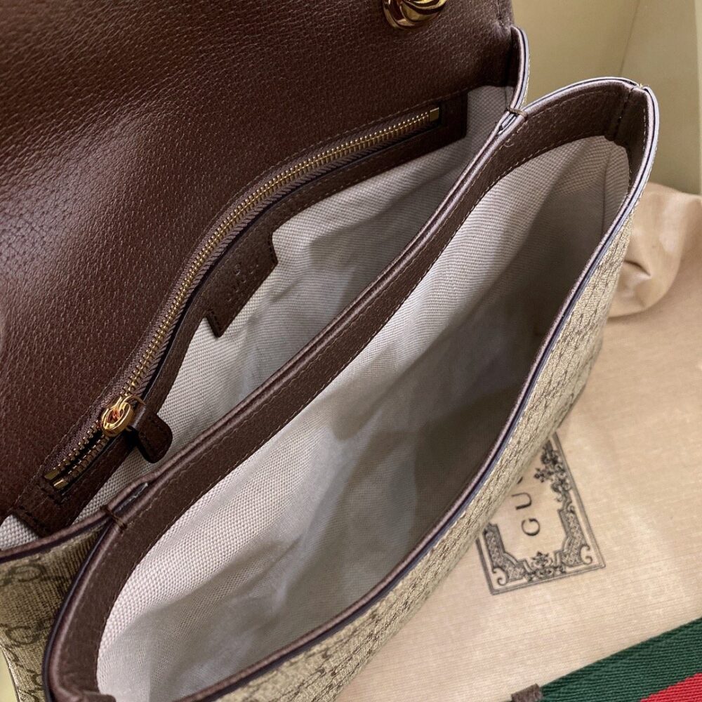Gucci Blondie Medium Shoulder Bag Beige And Ebony 29Cm 699210 96IWG 8745