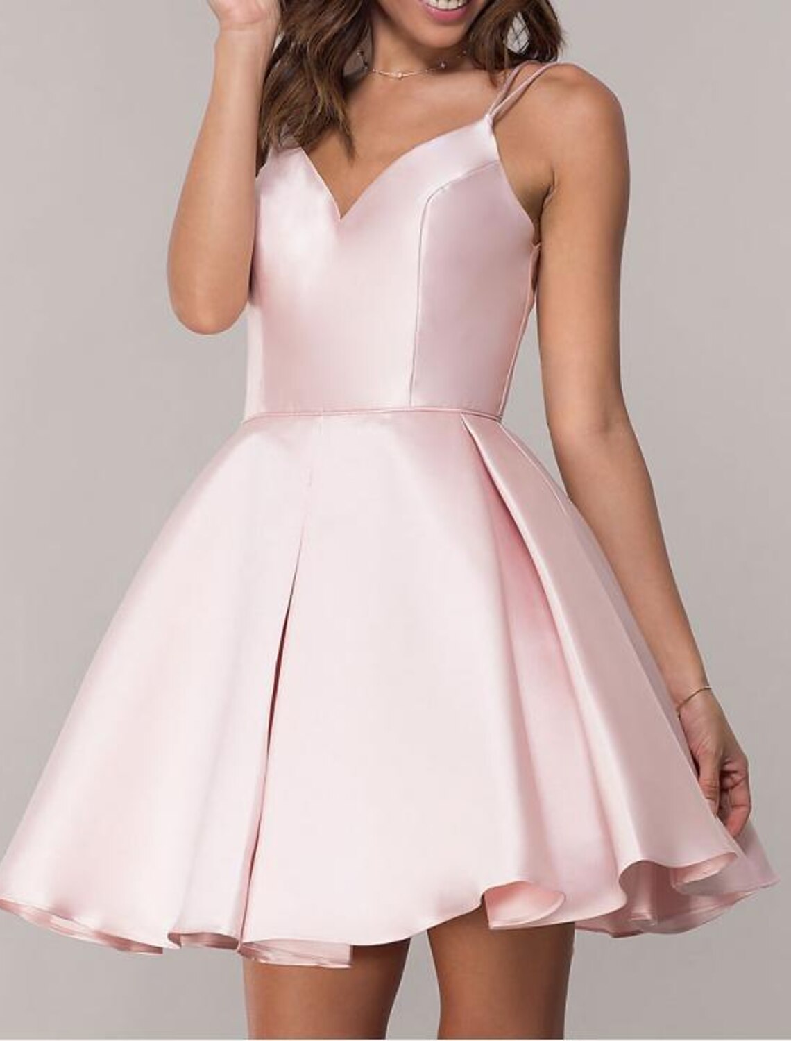 A-Line Homecoming Dresses Backless Dress Graduation Cocktail Party Short / Mini Sleeveless Sweetheart Pocket Cotton Backless with Fringe Pleats
