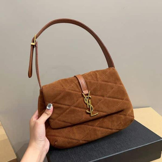 Saint Laurent Le 5 À 7 Hobo Bag Brown 27Cm