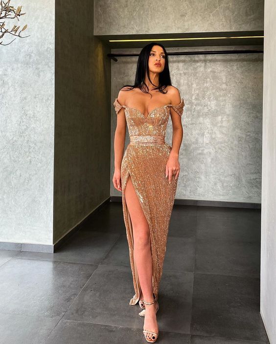 Mermaid Prom Dresses Sequin Prom Gowns