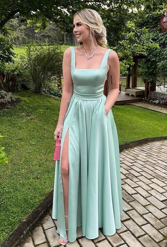 Satin Prom Dresses, Prom Gowns