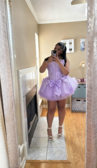 Sexy Ball Gowns Strapless White Tulle Short Summer Birthday Dress Hoco Dress Birthday Outfit 18Th Birthday Mini Prom Dresses