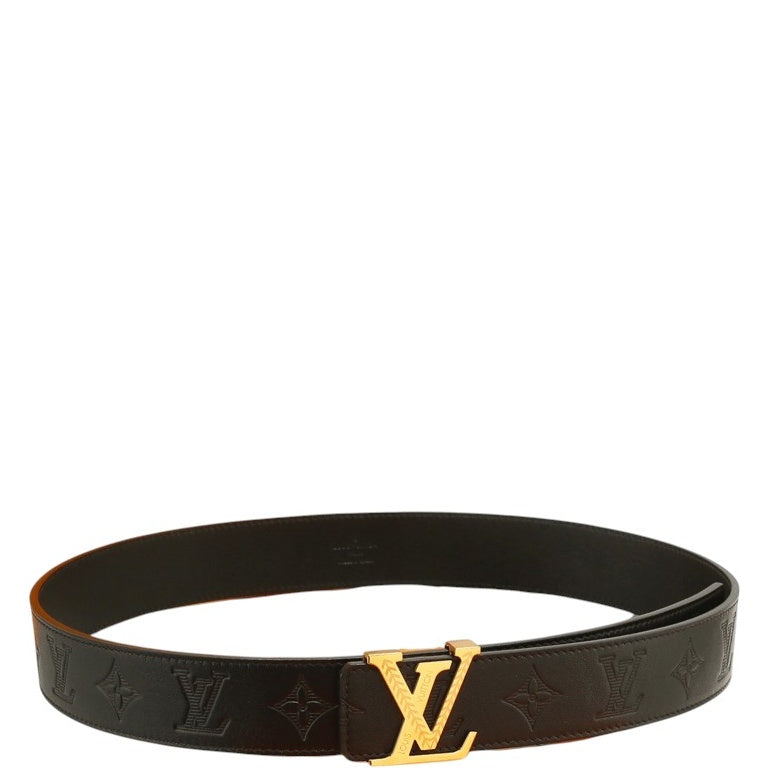 LOUIS VUITTON’S SHADOW 40MM REVERSIBLE BELT GOLD BUCKLE