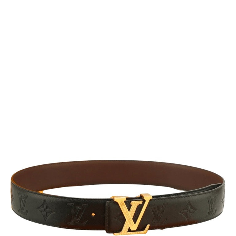 LOUIS VUITTON’S ICONIC BLACK BELT GOLD BUCKLE 4.0CM