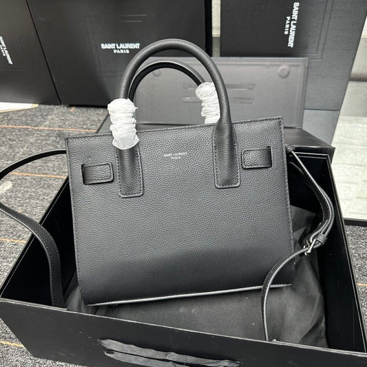 Saint Laurent Sac De Jour Baby In Grained Black 26Cm