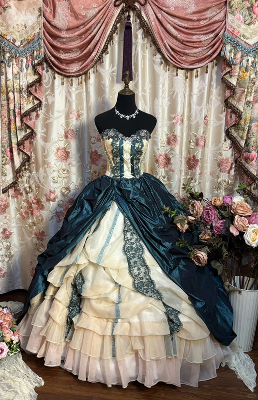 A Line Quinceanera Dress Ball Gown Tulle Sweet 16 Dress