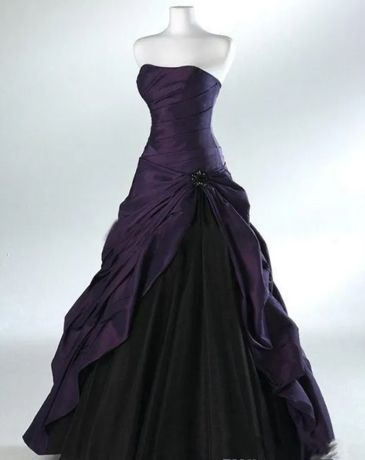 Strapless Long Mother of the Bride Dresses Plus Size Evening Gowns for Wedding Guest