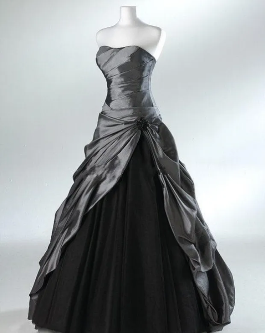 Strapless Long Mother of the Bride Dresses Plus Size Evening Gowns for Wedding Guest