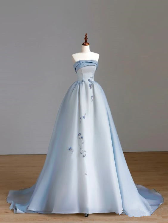Srapless Evening Dresses Long Formal Gown