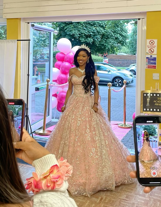 Ball Gown Off Shoulder A Line Quinceanera Dress