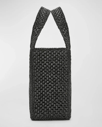 LOEWE x Paula's Ibiza Font Tote Small Bag in Raffia