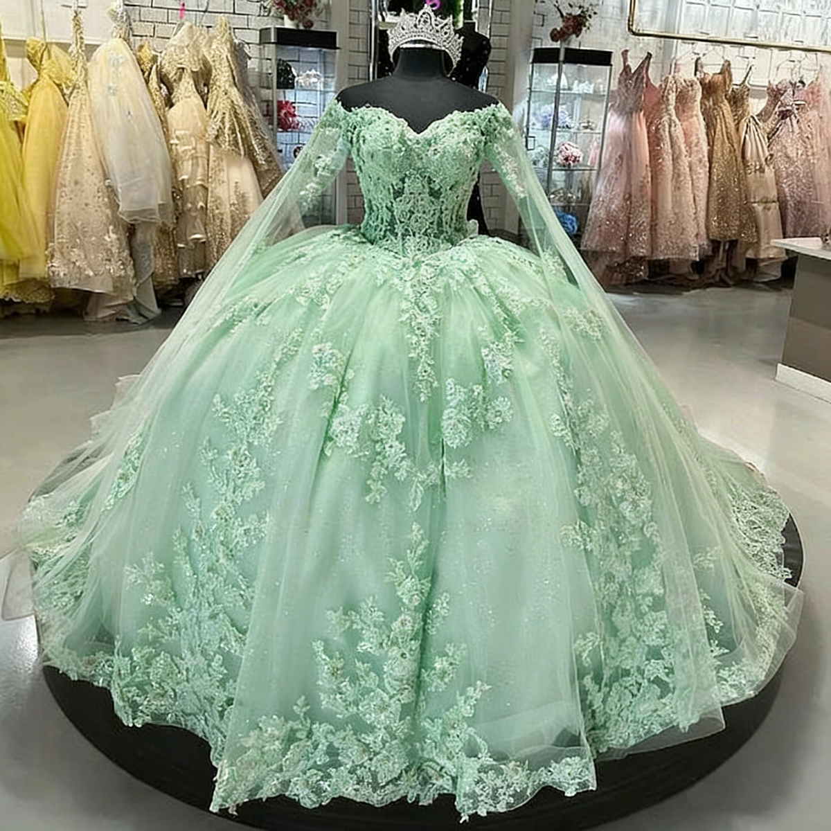 Beautiful Pink Sweetheart Applique Sweet 16 Quinceanera A-Line Tulle Floor-length Prom Dress Birthday Dress Evening Dress Ball Gown TP4547