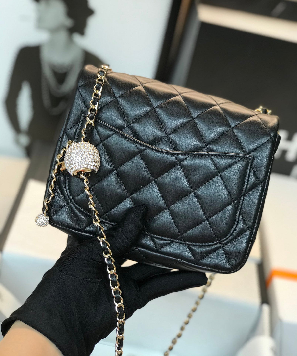 Chanel Classic Mini Square Black